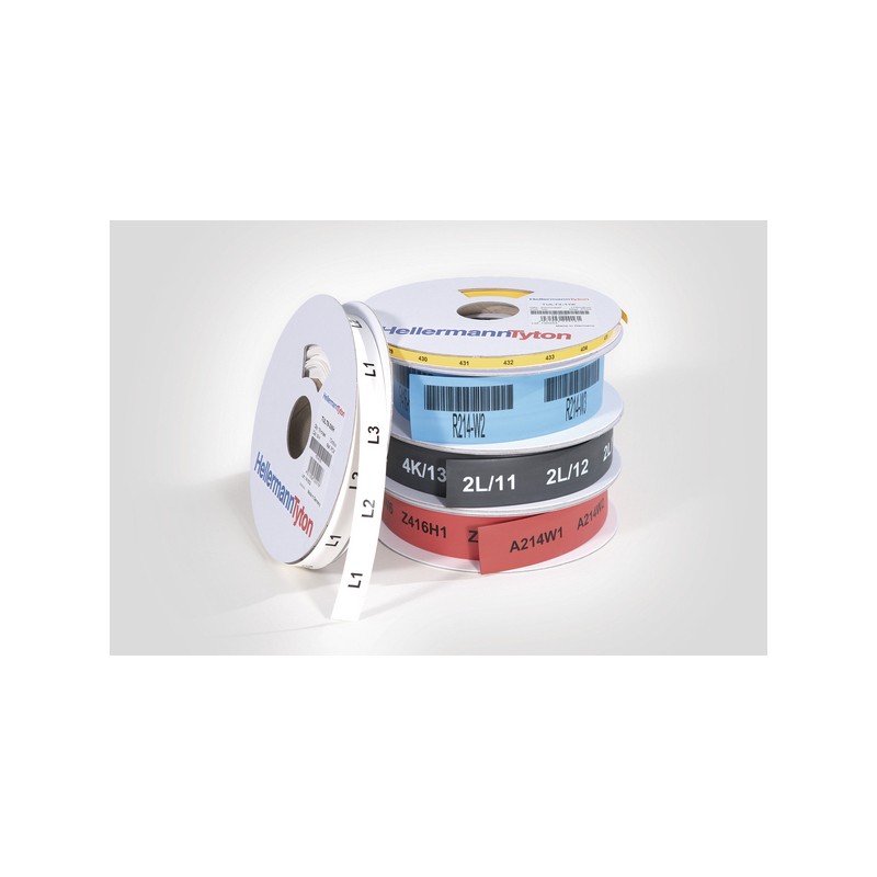 1 Reel of 18 M - HellermannTyton Heat Shrink Tubing, White 9mm Sleeve Dia. x 18m Length 3:1 Ratio, TULT Series