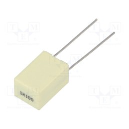 5 pcs x KEMET - R82EC4100Z370K - Capacitor: polyester, 1uF, 63VAC, 100VDC, 5mm, ±10%, 7.2x6x11mm