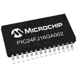 5 pcs - Microchip PIC24FJ16GA002-I/SS, 16bit PIC Microcontroller, PIC24FJ, 32MHz, 16 kB Flash, 28-Pin SSOP