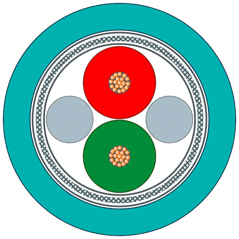 1 Reel of 20 M - Siemens Data Cable, 50.26 mm², 2 Cores, Screened, 20m
