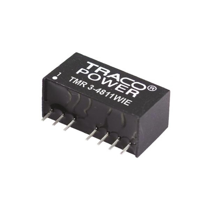 1 pcs - TRACOPOWER TMR 3WIE DC-DC Converter, 12V dc/ 250mA Output, 18 - 75 V dc Input, 3W, Through Hole, +85°C Max Temp