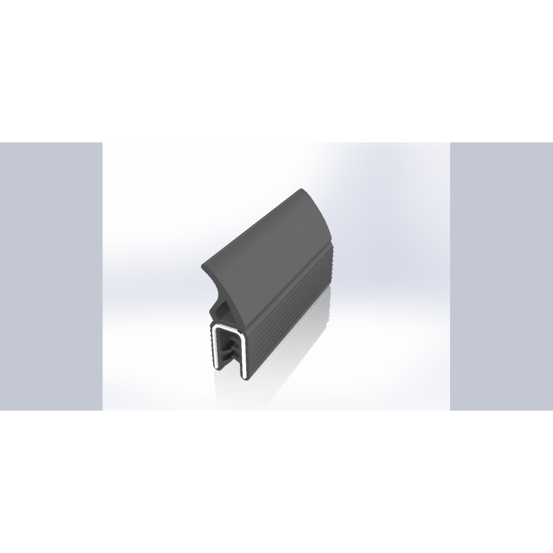 1 Reel of 20 M - RS PRO Black EPDM Edge Protection, 20m