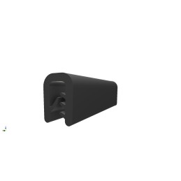 1 Reel of 20 M - RS PRO Black EPDM Edge Protection, 20m