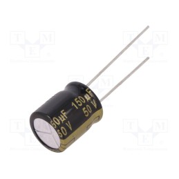 5 pcs x PANASONIC - EEUFM1H151 - Capacitor: electrolytic, low ESR, THT, 150uF, 50VDC, Ø10x12.5mm