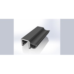 1 Reel of 20 M - RS PRO Black Nitrile Rubber Edge Protection, 20m