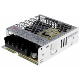 1 pcs - MEAN WELL Switching Power Supply, LRS-50-24, 24V dc, 2.2A, 52.8W, 1 Output, 120 - 373 V dc, 85 - 264 V ac