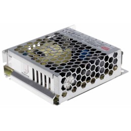 1 pcs - MEAN WELL Switching Power Supply, LRS-50-24, 24V dc, 2.2A, 52.8W, 1 Output, 120 - 373 V dc, 85 - 264 V ac