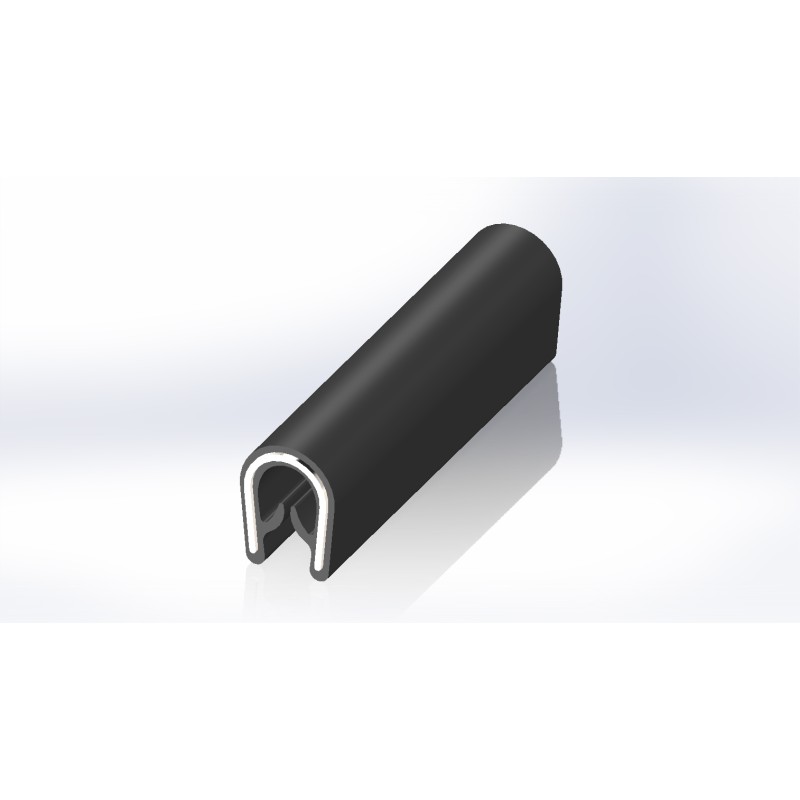 1 Reel of 20 M - RS PRO Black EPDM Edge Protection, 20m