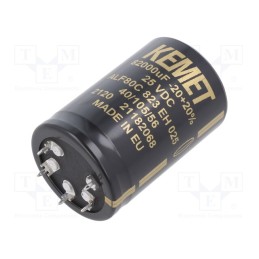 1 pcs x KEMET - ALF80G823EH025 - Capacitor: electrolytic, SNAP-IN, 82000uF, 25VDC, Ø40x60mm, ±20%