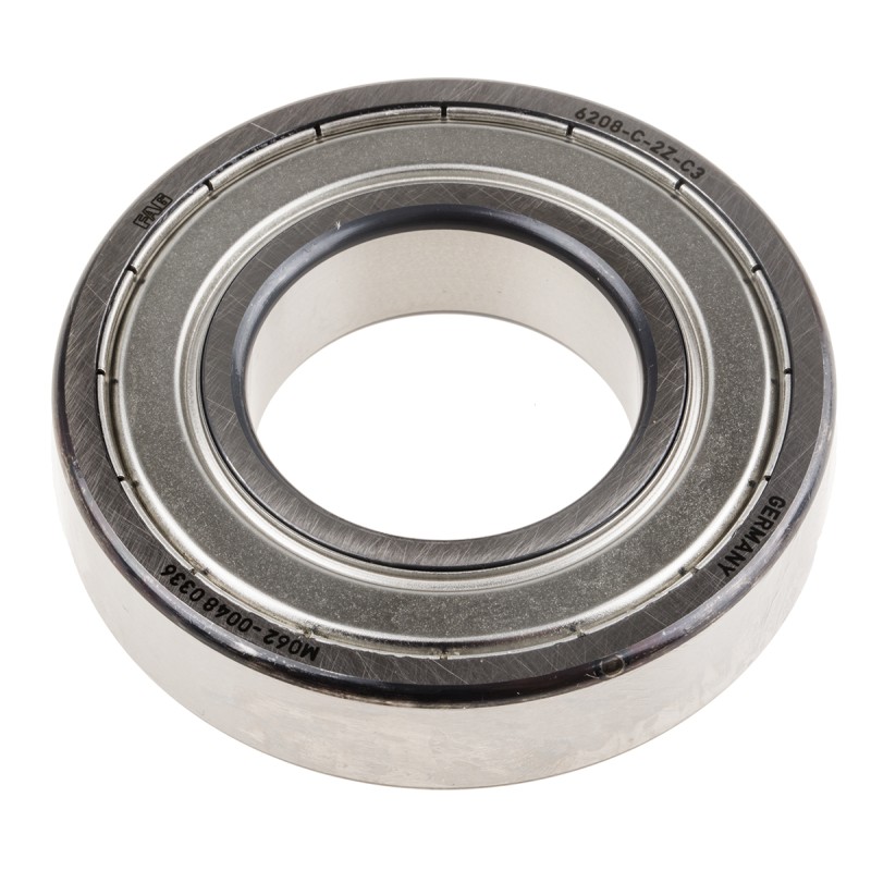 1 pcs - FAG 6208-C-2Z-C3 Single Row Deep Groove Ball Bearing- Both Sides Shielded 40mm I.D, 80mm O.D