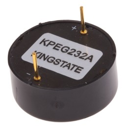 1 pcs - RS PRO 75dB Through Hole Continuous Internal Piezo Buzzer, 23.3 x 10.2mm, 3V dc Min, 20V dc Max