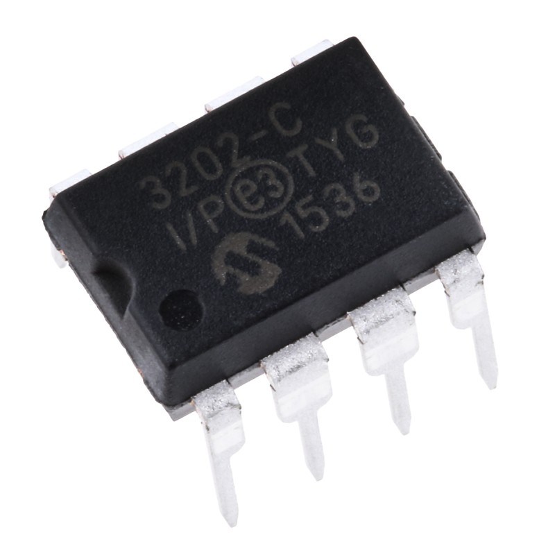 2 pcs - Microchip, Dual 12-bit- ADC 100ksps, 8-Pin PDIP