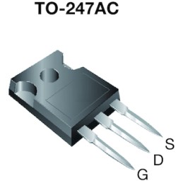 5 pcs - N-Channel MOSFET, 8.4 A, 600 V, 3-Pin TO-247AC Vishay SiHG186N60EF-GE3