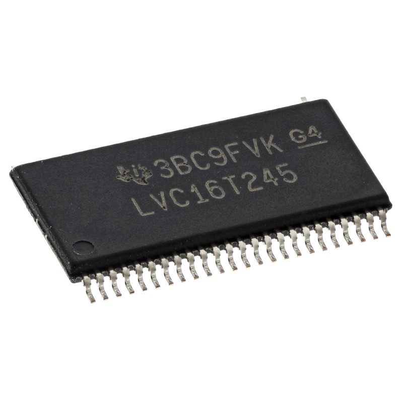 2 pcs - Texas Instruments SN74LVC16T245DGGR, Dual Bus Transceiver, 16-Bit Non-Inverting LVTTL, 48-Pin TSSOP