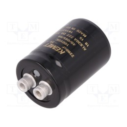 1 pcs x KEMET - ALS30A222DA100 - Capacitor: electrolytic, 2.2mF, 100VDC, Ø36x52mm, Pitch: 12.8mm