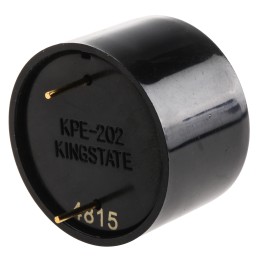 1 pcs - RS PRO 78dB Through Hole Continuous Internal Piezo Buzzer, 23.8 (Dia.) x 16mm, 3V dc Min, 20V dc Max