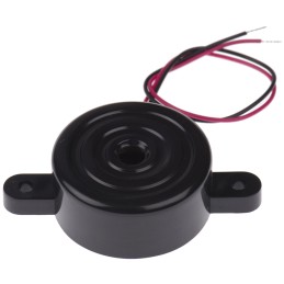 1 pcs - RS PRO 86dB Panel Mount Continuous Internal Piezo Buzzer, 33.7 (Dia.) x 14.5mm, 3V dc Min, 28V dc Max
