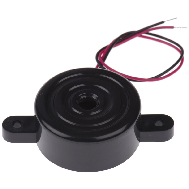 1 pcs - RS PRO 86dB Panel Mount Continuous Internal Piezo Buzzer, 33.7 (Dia.) x 14.5mm, 3V dc Min, 28V dc Max