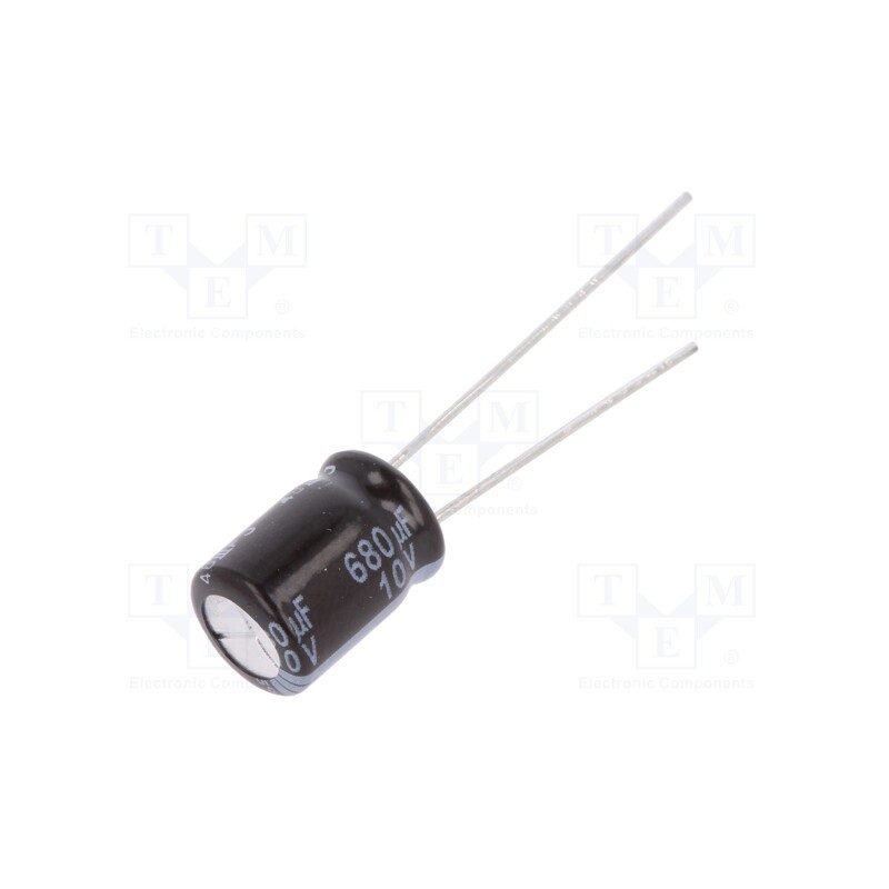 5 pcs x PANASONIC - EEUFR1A681 - Capacitor: electrolytic, low ESR, THT, 680uF, 10VDC, Ø8x11.5mm