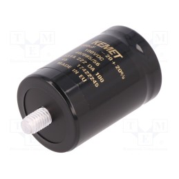 1 pcs x KEMET - ALS31A222DA100 - Capacitor: electrolytic, 2.2mF, 100VDC, Ø36x52mm, Pitch: 12.8mm