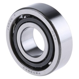1 pcs - NSK 7203BEAT85 Single Row Angular Contact Ball Bearing- Open Type 17mm I.D, 40mm O.D