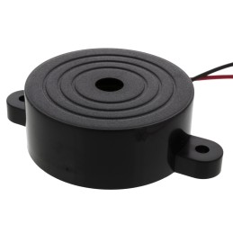 1 pcs - RS PRO 81dB Panel Mount Intermittent Internal Piezo Buzzer, 60 x 41.8 x 16mm, 3V dc Min, 28V dc Max