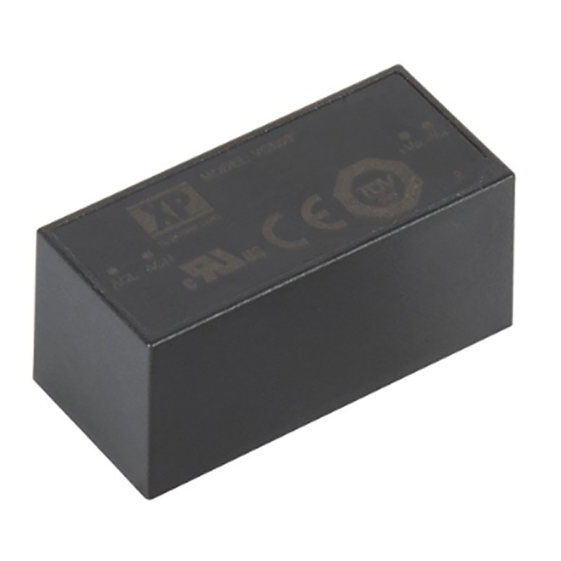 1 pcs - XP Power Switching Power Supply, VCE03US12, 12V dc, 250mA, 3W, 1 Output, 85 - 305V ac Input Voltage