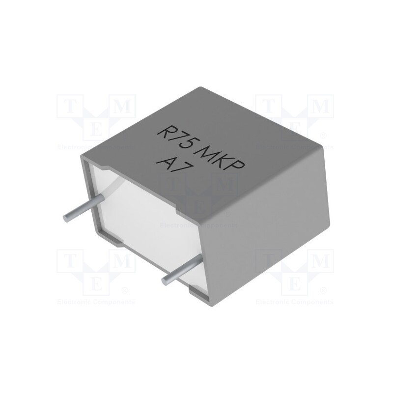 5 pcs x KEMET - R75UI11004040J - Capacitor: polypropylene, 1nF, 18x4x10mm, THT, ±5%, 15mm, -55÷105°C