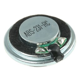 1 pcs - RS PRO 32Ω 0.5W Miniature Speaker 23mm Dia. , 23 (Dia.) x 5.2mm