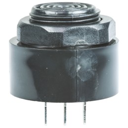 1 pcs - RS PRO 80dB Panel Mount Continuous Internal Piezo Buzzer, 42.5 x 33mm, 6V dc Min, 28V dc Max