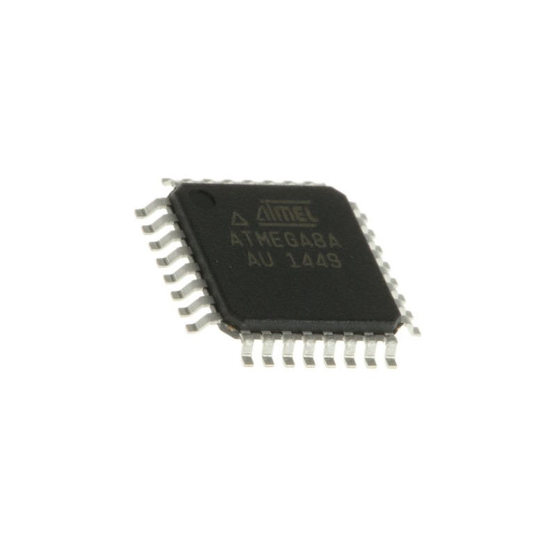 5 pcs - Microchip ATMEGA8A-AU, 8bit AVR Microcontroller, ATmega, 16MHz, 8 kB Flash, 32-Pin TQFP