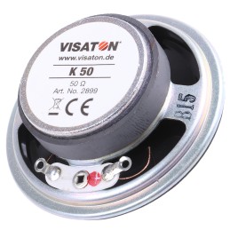 1 pcs - Visaton 50Ω 2W Miniature Speaker 50mm Dia. , 50 (Dia.) x 17mm