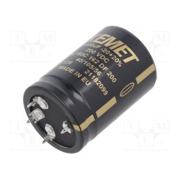 1 pcs x KEMET - ALF80C162DF200 - Capacitor: electrolytic, SNAP-IN, 1600uF, 200VDC, Ø35x50mm, ±20%