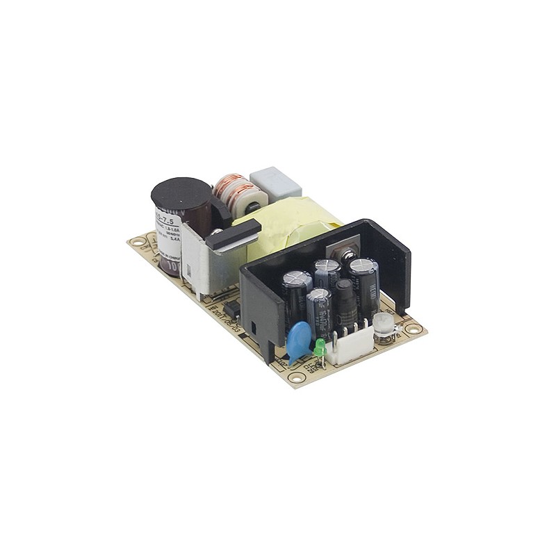 1 pcs - MEAN WELL Switching Power Supply, EPS-45S-12, 12V dc, 3.75A, 45W, 1 Output, 127 - 370 V dc, 90 - 264 V ac