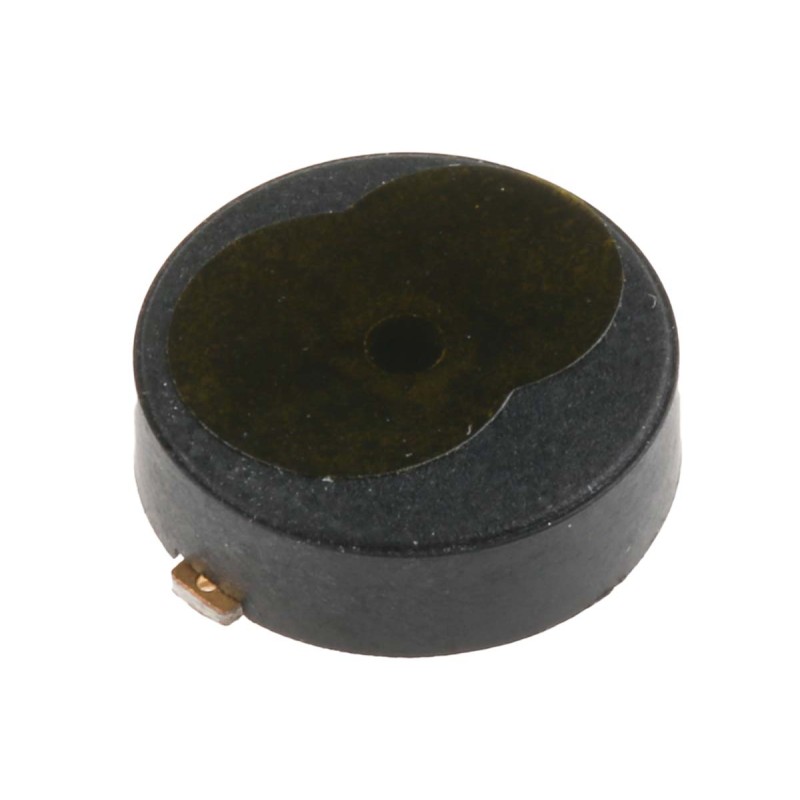 1 pcs - RS PRO 75dB SMD Square Wave External Piezo Buzzer, 10 (Dia.) x 3.1mm, 5V ac Min, 25V ac Max