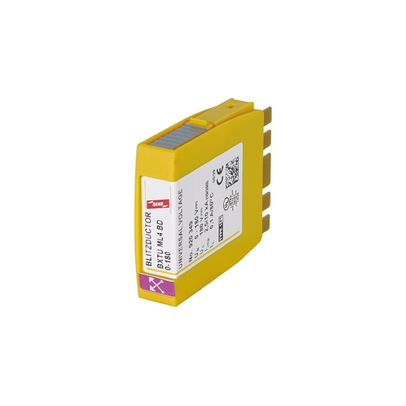 1 pcs - Dehn, BXTU Surge Arrester 127 V ac, 180 V dc Maximum Voltage Rating 20kA Maximum Surge Current Lightning Arrester