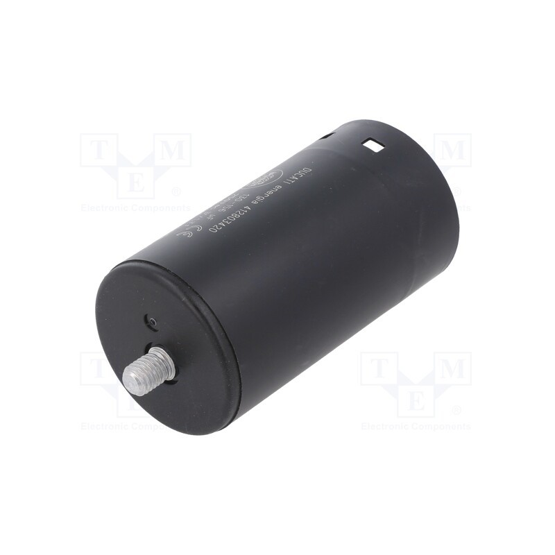 1 pcs x DUCATI ENERGIA - 412803420 - Capacitor: electrolytic, 143uF, Ø45.5x84mm, ±10%, M8 screw, 250VAC
