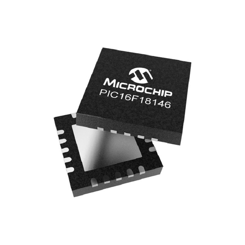 5 pcs - Microchip PIC16F18146-I/6N PIC Microcontroller, PIC16F181, 20-Pin VQFN