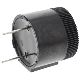 1 pcs - RS PRO 91dB Through Hole Continuous Internal Piezo Buzzer, 25 x 22.8mm, 9V dc Min, 12V dc Max