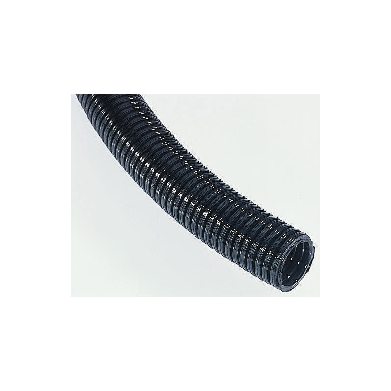 1 Reel of 25 M - HellermannTyton Flexible Conduit, 29mm Nominal Diameter, Plastic, Black