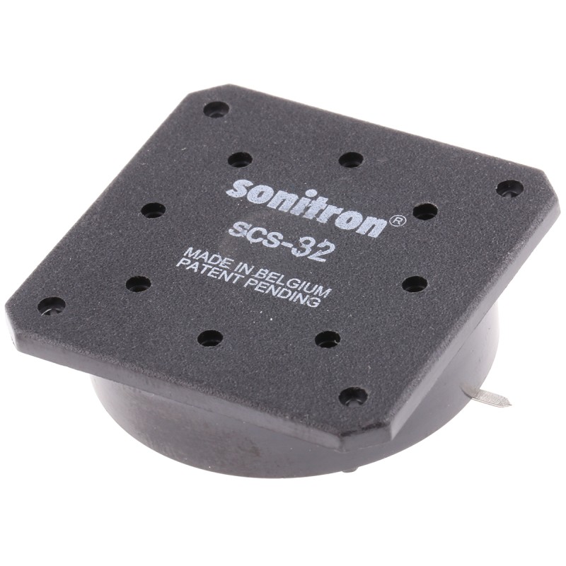 1 pcs - Sonitron Piezoelectric Miniature Speaker, 80dB, 500 - 8000 Hz, 66nF, 32.4 (Dia.) x 9.7mm