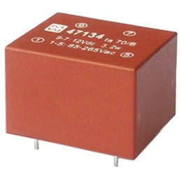1 pcs - 1 Output 3.2W SMPS Transformer, 85 - 265 V ac, 85 - 370 V dc, 24V dc