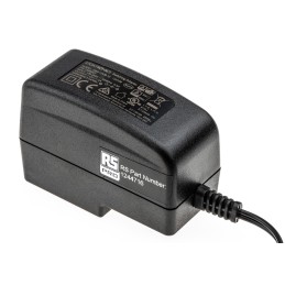 1 pcs - RS PRO 12W Plug-In AC/DC Adapter 12V dc Output, 1A Output