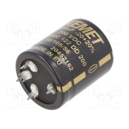 1 pcs x KEMET - ALF80C122DD200 - Capacitor: electrolytic, SNAP-IN, 1200uF, 200VDC, Ø35x40mm, ±20%