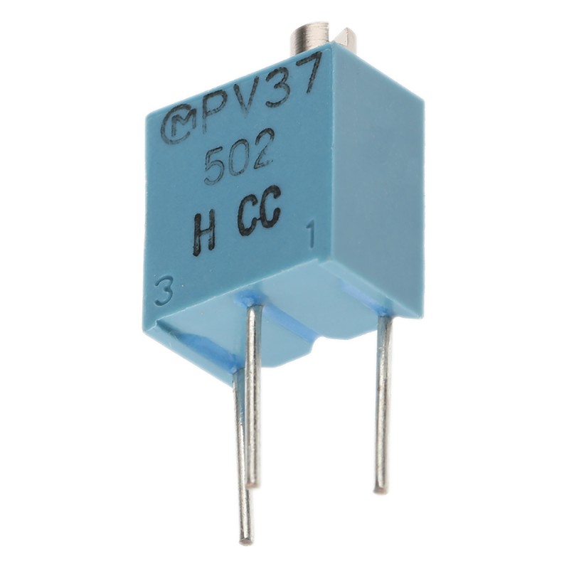 1 pcs - 5kΩ, Through Hole Trimmer Potentiometer 0.25W Top Adjust Bourns, PV37