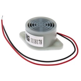 1 pcs - RS PRO 95dB Base Mount, Panel Mount Single Internal Magnetic Buzzer Component, 26.4 x 17.6mm, 7V dc Min, 12V dc Max