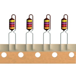 10 pcs - EPCOS 330 μH ±5% Ferrite Leaded Inductor, Max SRF:2.7MHz, Q:70, 190mA Idc, 6.4Ω Rdc, BC