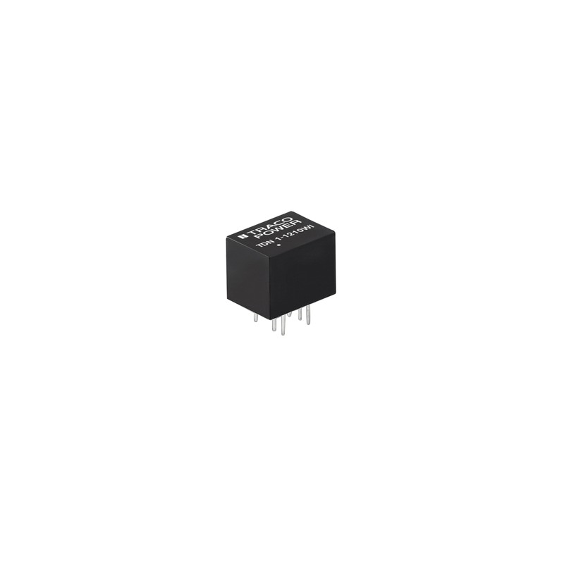 1 pcs - TRACOPOWER TDN 1WI DC-DC Converter, ±15V dc/ ±35mA Output, 18 - 75 V dc Input, 1W, Through Hole, +90°C Max Temp