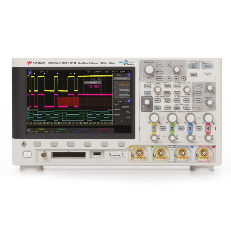 1 pcs - Keysight Technologies MSOX3014A InfiniiVision 3000T X Series Digital Bench Oscilloscope, 4 Analogue Channels, 100MHz,
