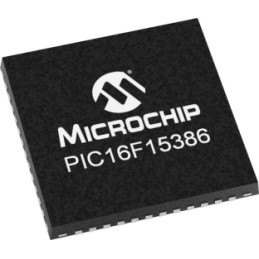 5 pcs - Microchip PIC16F15386-I/MV, 8bit PIC Microcontroller, PIC16F, 32MHz, 28 kB Flash, 48-Pin UQFN